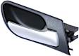 51418408566 Front, Passenger Side Chrome Lever with Black Bezel Interior Door Handle, Without Door Lock Hole, APA/URO Parts Interior Door Handle