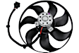 6X0959455F OE Replacement Auxiliary fan Driver Side, Single fan