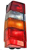 9127609 Driver Side Halogen Tail Light, With bulb(s), Amber, Clear & Red Lens, APA/URO Parts OE Replacement