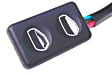 1980 Porsche 928 - Front or Rear, Driver or Passenger Side Window Switch, Black, APA/URO Parts OE Replacement