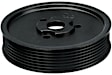 2009 Porsche Cayenne - Serpentine Power Steering Pump Pulley, Exclude: Active Sway Bar, Black, Aluminum