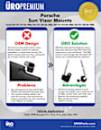 96473131940PRM APA/URO Parts Sun Visor Clip Sun Visor Clip - Black and Chrome, Direct Fit, Sold Individually