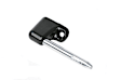 96473132040PRM APA/URO Parts Sun Visor Clip Sun Visor Clip - Black and Chrome, Direct Fit, Sold Individually