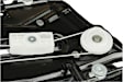 2003 Porsche 911 - Convertible Rear, Driver Side Manual Window Regulator, Without Motor, OE Replacement Series