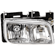 Passenger Side Headlight, with Bulb, Halogen, Clear Lens, CAPA Certified