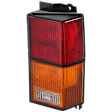 Passenger Side Tail Light, without Bulb, Halogen, Amber, Clear and Red Lens
