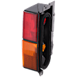 Passenger Side Tail Light, without Bulb, Halogen, Amber, Clear and Red Lens