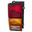 Driver Side Tail Light, without Bulb, Halogen, Amber, Clear and Red Lens
