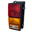 Driver Side Tail Light, without Bulb, Halogen, Amber, Clear and Red Lens