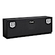 EC40032 Universal Single-Door Topside Truck Tool Box, Aluminum, Gloss Powdercoated Black, 60 in. Length x 13.68 in. Width  x 17 in. Height, 7.8 cu. ft. Capacity, Sold Individually