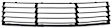 Front, Center Bumper Grille, Black