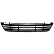 Front, Center, Lower Bumper Grille, Black