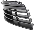 Front, Passenger Side, Outer Bumper Grille, Textured Black, For Models without Fog Light