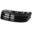 Front, Driver Side, Outer Bumper Grille, Textured Black, For Models without Fog Light