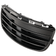 Front, Driver Side, Outer Bumper Grille, Textured Black, For Models without Fog Light
