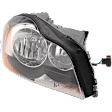 Passenger Side Headlight, with Bulb, Halogen, Clear Lens, CAPA Certified
