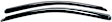 192311 Front, Driver and Passenger Side Window Visor, Smoke