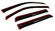 194155 Front and Rear Window Visor, Smoke