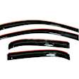 194169 Front and Rear Window Visor, Smoke