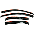 194205 Front and Rear Window Visor, Smoke
