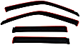 194233 Front and Rear Window Visor, Smoke