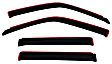 194233 Front and Rear Window Visor, Smoke
