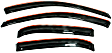 194344 Front and Rear Window Visor, Smoke