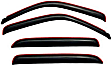 194355 Front and Rear Window Visor, Smoke