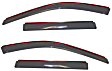194471 Front and Rear Window Visor, Smoke
