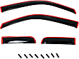 194738 Front and Rear Window Visor, Smoke
