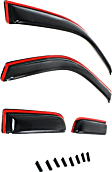 194738 Front and Rear Window Visor, Smoke