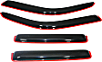 194751 Front and Rear Window Visor, Smoke