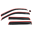 194788 Front and Rear Window Visor, Smoke