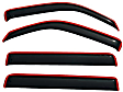 194832 Window Visor, Smoke