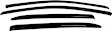 194943 Front and Rear Window Visor, Smoke