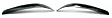33041 Tail Light Cover - Smoked, Plastic, Black-outs, Direct Fit, Set of 2