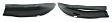 33041 Tail Light Cover - Smoked, Plastic, Black-outs, Direct Fit, Set of 2