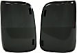 33305 Tail Light Cover - Smoked, Plastic, Black-outs, Direct Fit, Set of 2