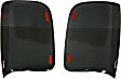 33305 Tail Light Cover - Smoked, Plastic, Black-outs, Direct Fit, Set of 2