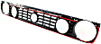 Grille Assembly, Painted Black Shell and Insert, GTI 16-Valve Model, 4 Cyl., 2.0L Engine