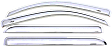 684359 Front and Rear Window Visor, Chrome