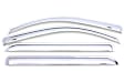 684387 Front and Rear Window Visor, Chrome