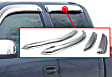 684536 Front and Rear Window Visor, Chrome