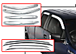 684536 Front and Rear Window Visor, Chrome