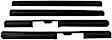 91011 Stepshield Series Door Sill Protector - Black, Molded plastic, Direct Fit, Set of 4