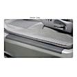 91011 Stepshield Series Door Sill Protector - Black, Molded plastic, Direct Fit, Set of 4