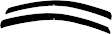 92442 Front, Driver and Passenger Side Window Visor, Smoke