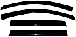 94162 Front and Rear Window Visor, Smoke