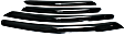 94261 Front and Rear Window Visor, Smoke