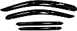 94515 Front and Rear Window Visor, Smoke